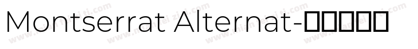 Montserrat Alternat字体转换